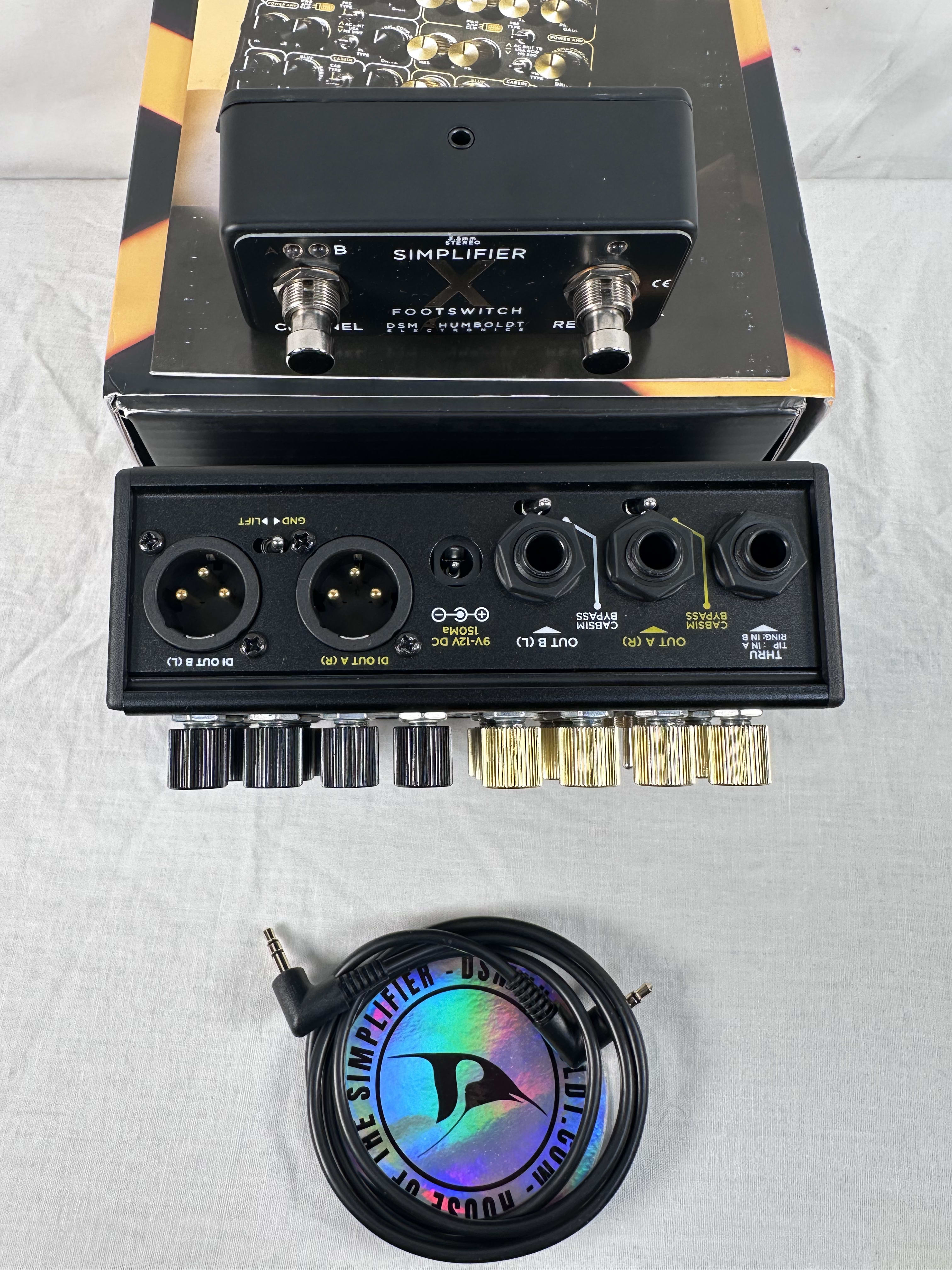 DSM & Humboldt Simplifier X dual amp simulator — angled view