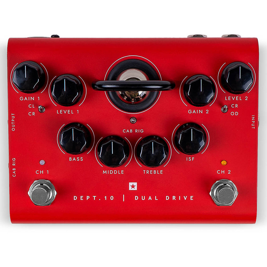 Blackstar Dept. 10 Dual Drive overdrive pedal top control panel