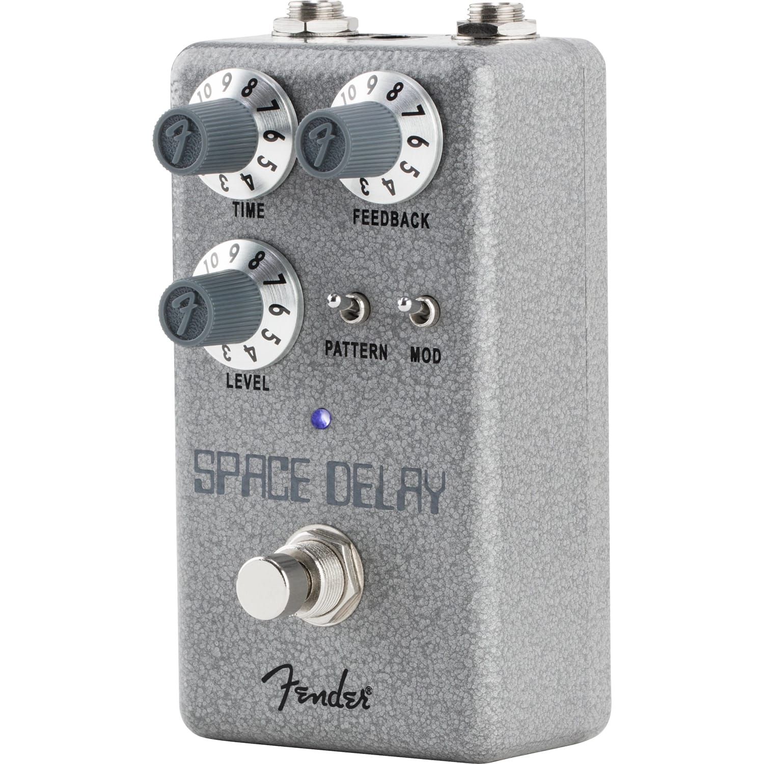 Fender Hammertone Space Delay pedal — detail view of controls