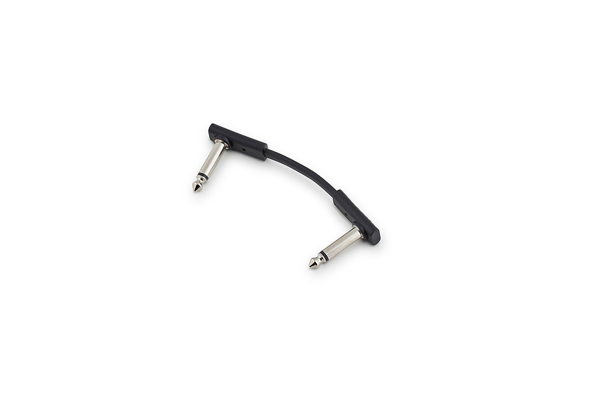 RockBoard Flat Patch Cable 5 cm 1.97" Black 10 Pack For Guitar Effects Pedals