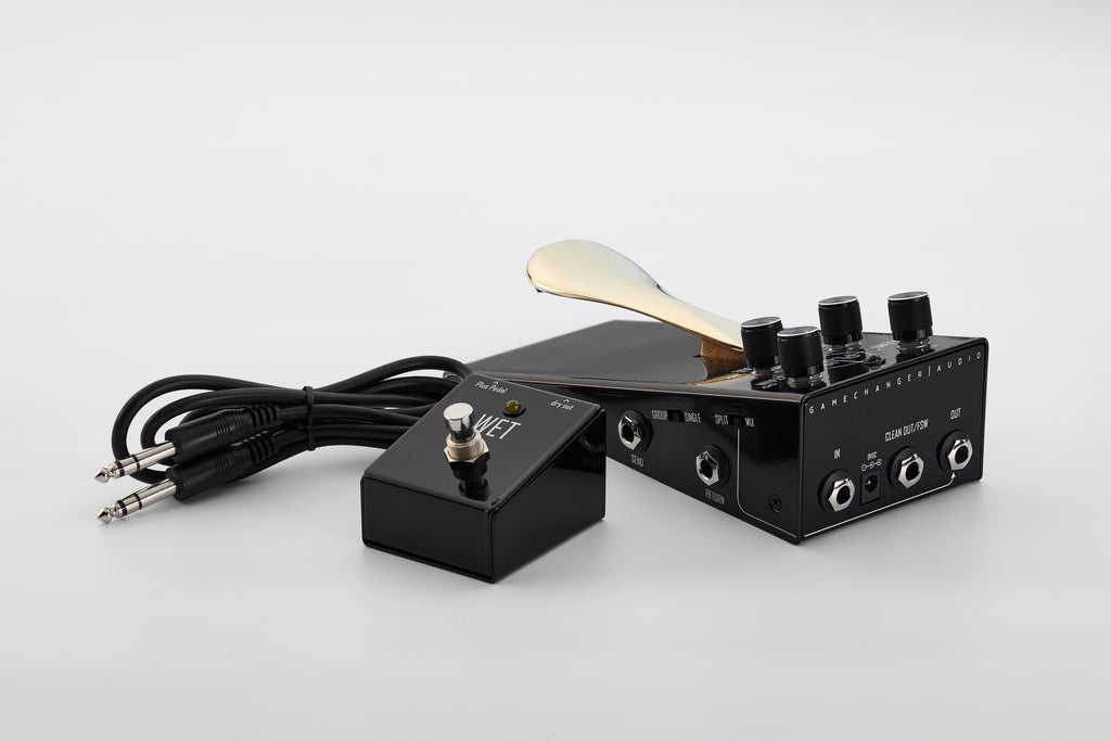 Gamechanger Audio Plus sustain pedal — top-down view of controls