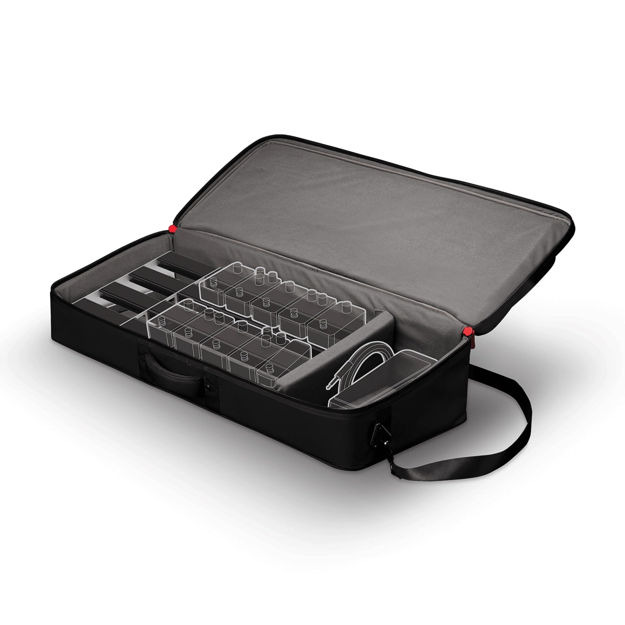 D'Addario PW-BLPBT-02 Backline XPND 2 Pedalboard Transporter Padded Gig Bag