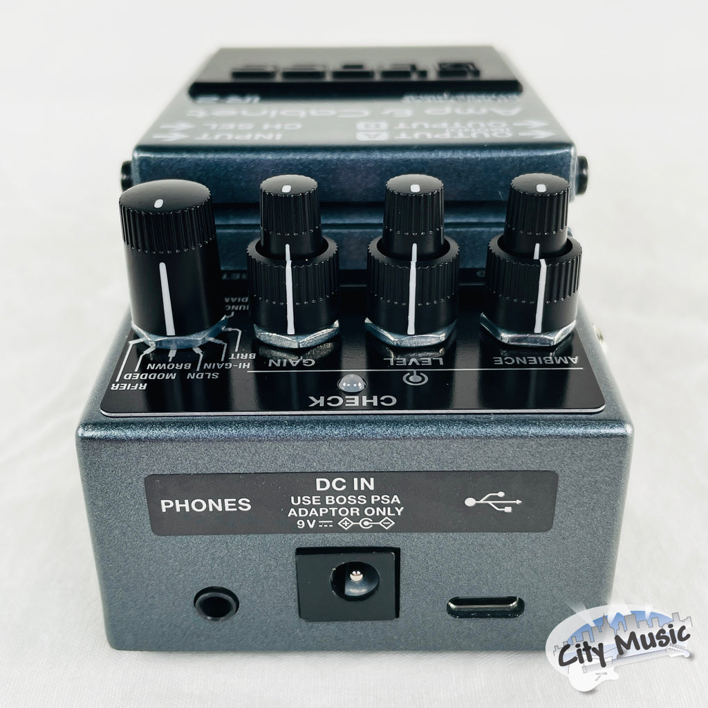 Boss IR-2 Amp & Cabinet pedal — underside view