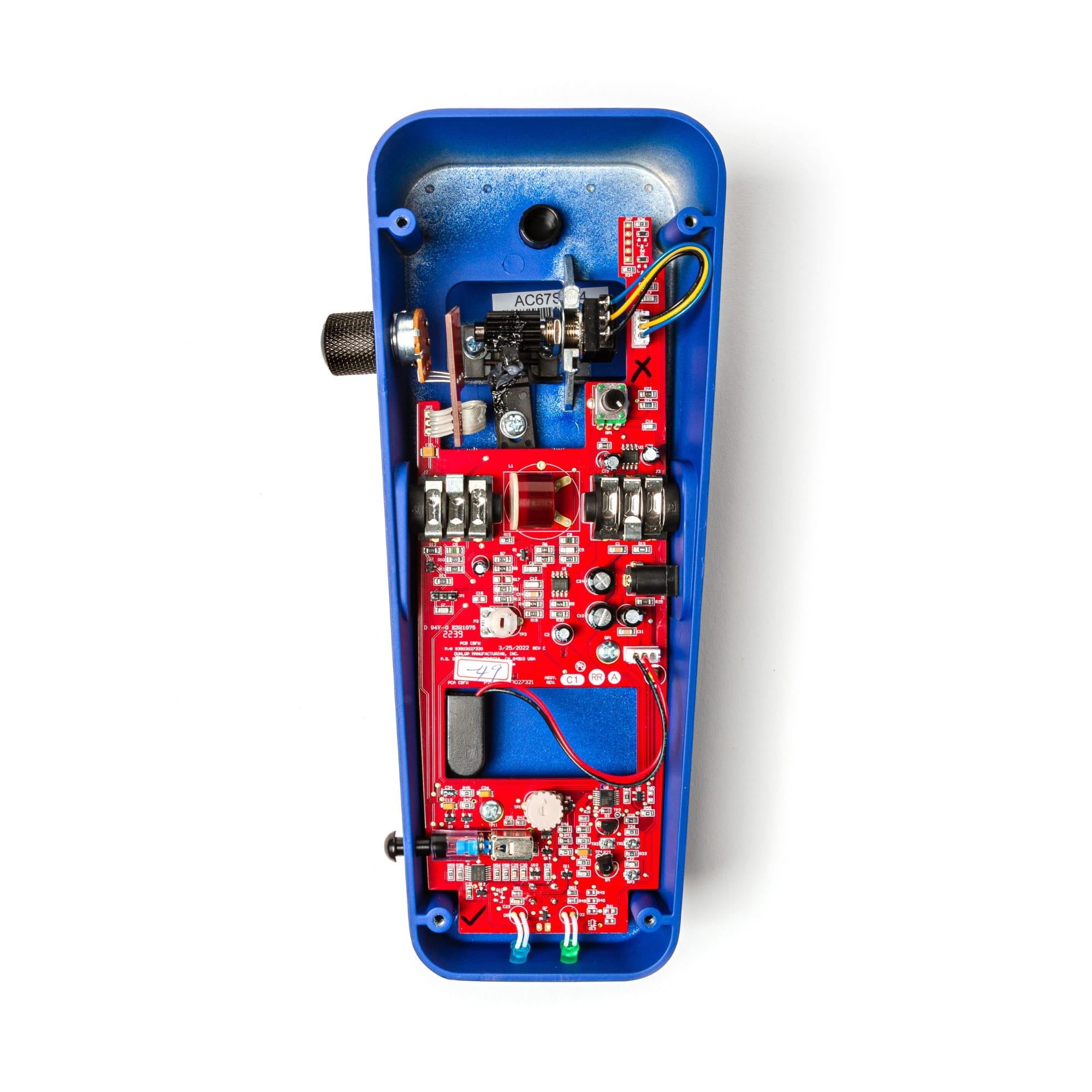 Dunlop AT95 Akira Takasaki Cry Baby Fuzz Wah — underside view