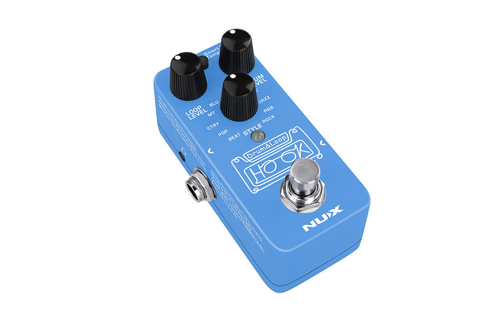 NUX NDL-3 Hook drum & loop pedal — side jacks