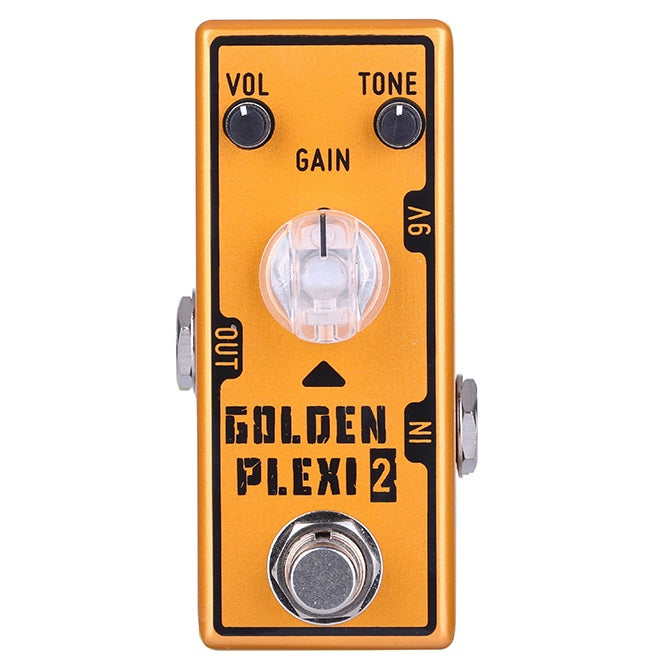 Tone City Golden Plexi V2 distortion pedal — side jack view