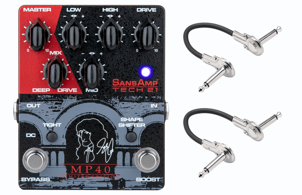 New Tech 21 SansAmp MP40 Limited Edition Geddy Lee Signature Bass Guitar Effects Pedal