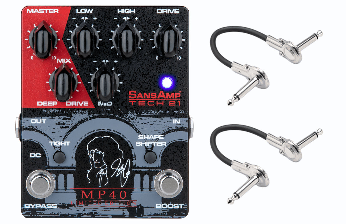 New Tech 21 SansAmp MP40 Limited Edition Geddy Lee Signature Bass Guitar Effects Pedal