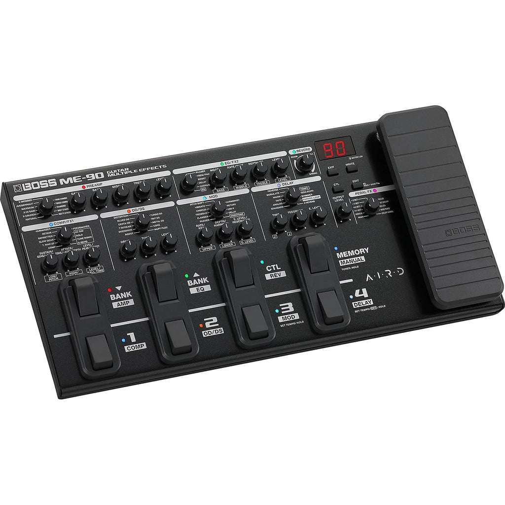 Boss ME-90 multi-effects processor — angled view