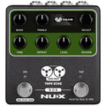 NUX NDD-7 Tape Echo delay pedal — black enclosure with green panel top view