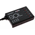 CIOKS SOL pedal power supply — black enclosure with 5 isolated outlets and voltage settings