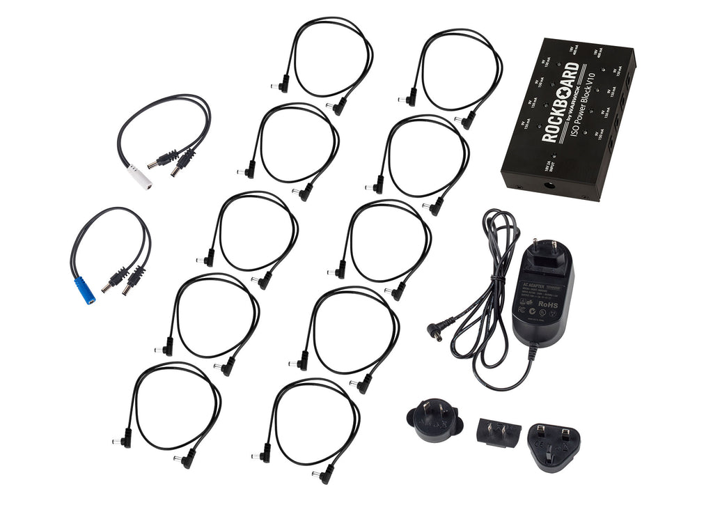 RockBoard ISO Power Block V10 pedal power supply - rear input view