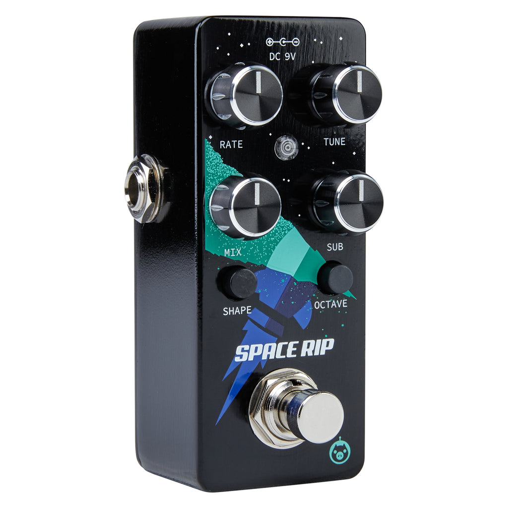 Pigtronix Space Rip synth — Shape and Octave switches detail
