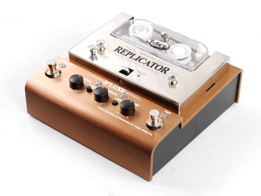 Used T-Rex Replicator D'Luxe analog tape delay — angled side view