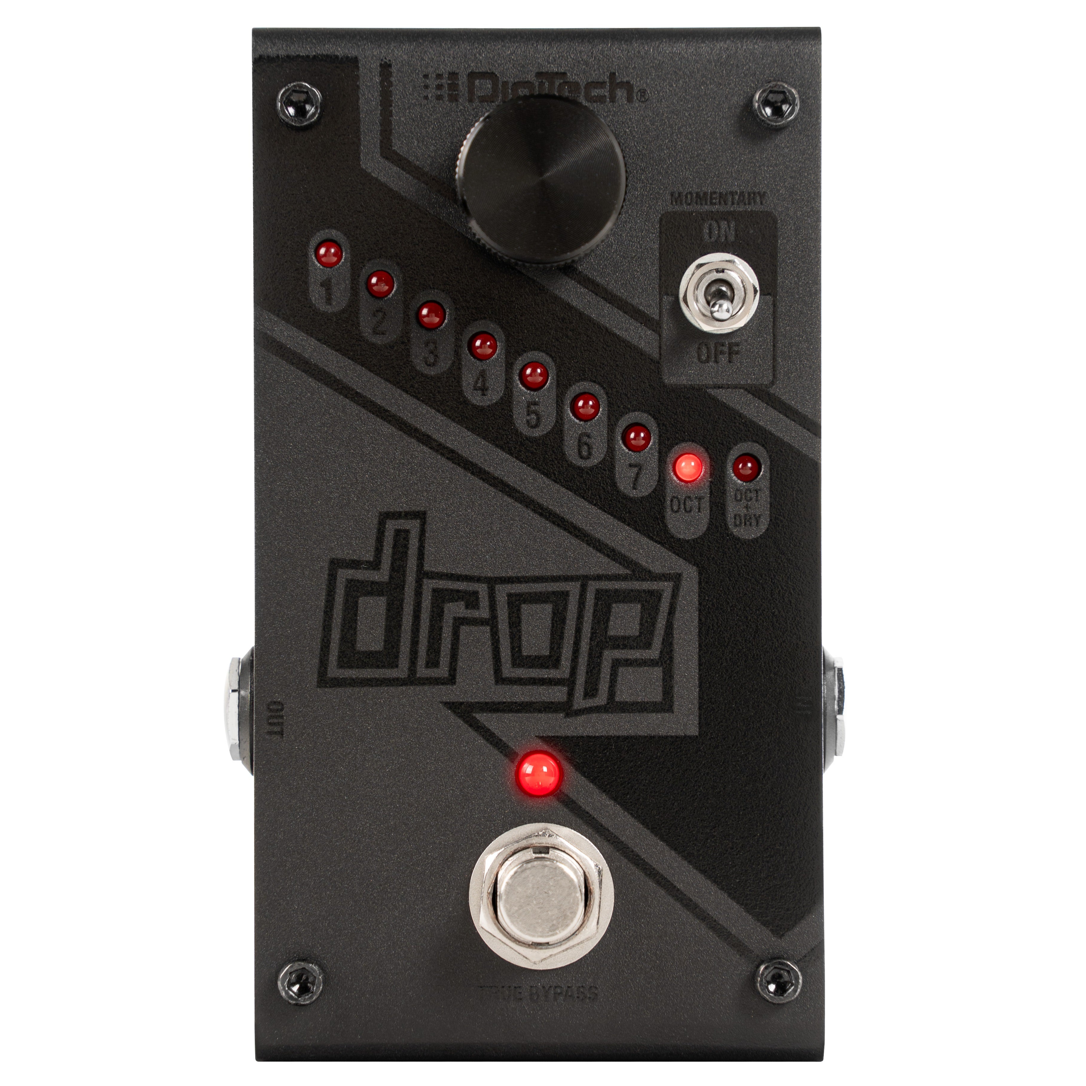 DigiTech Drop LTD Black drop tune pedal — top panel
