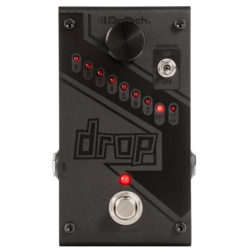 DigiTech Drop LTD Black drop tune pedal — control closeup