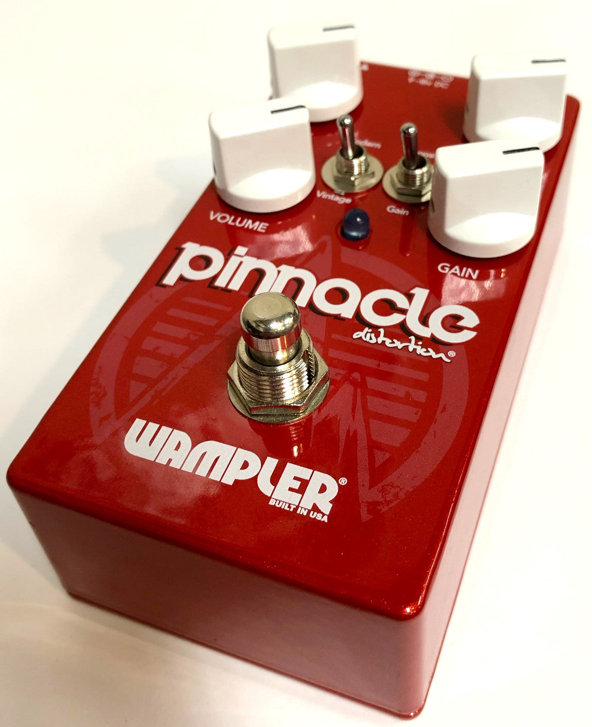 Used Wampler Pinnacle distortion pedal Tone Volume Gain Mid Contour knobs