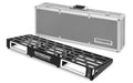 RockBoard Tres 3.3 black pedalboard with silver flight case, main view