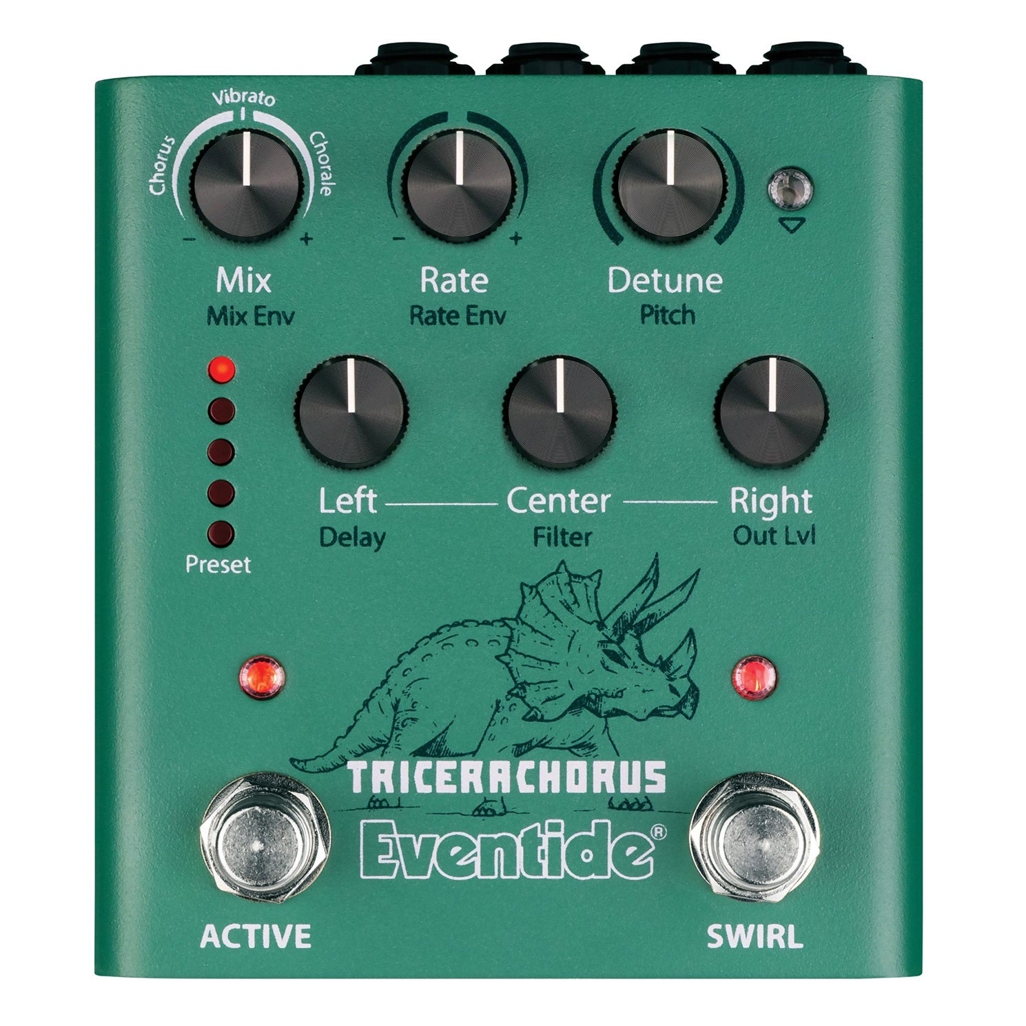 Eventide TriceraChorus chorus pedal — angled view