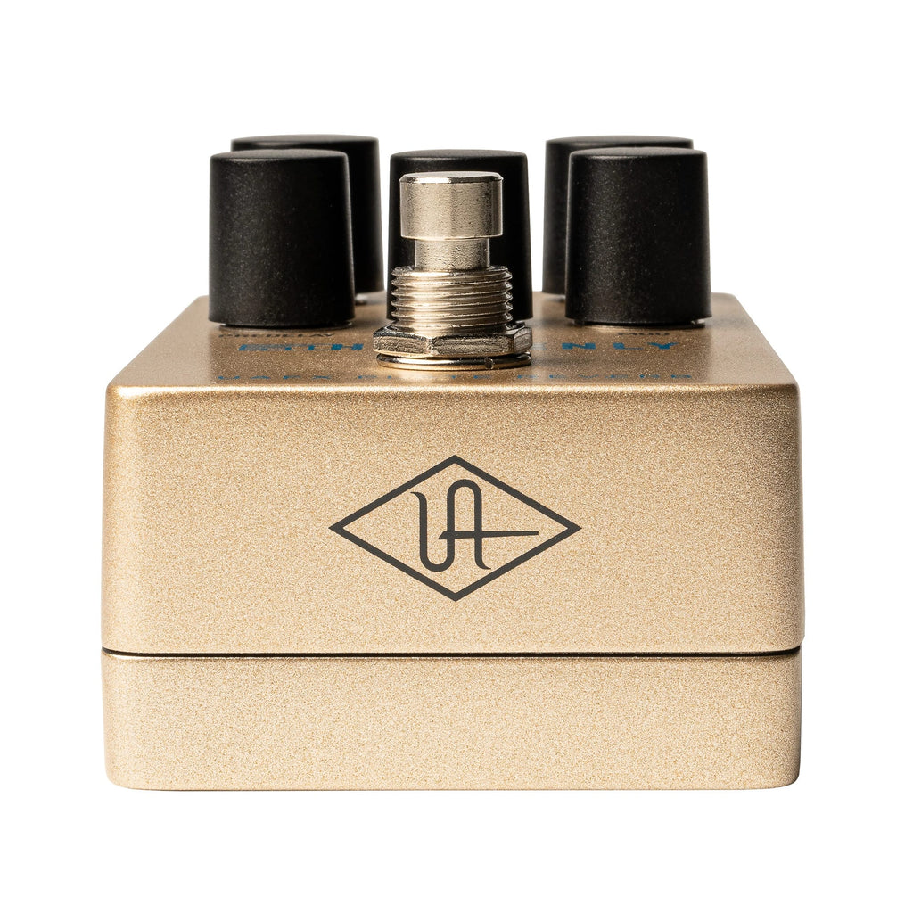 Universal Audio UAFX Heavenly plate reverb pedal — rear panel view