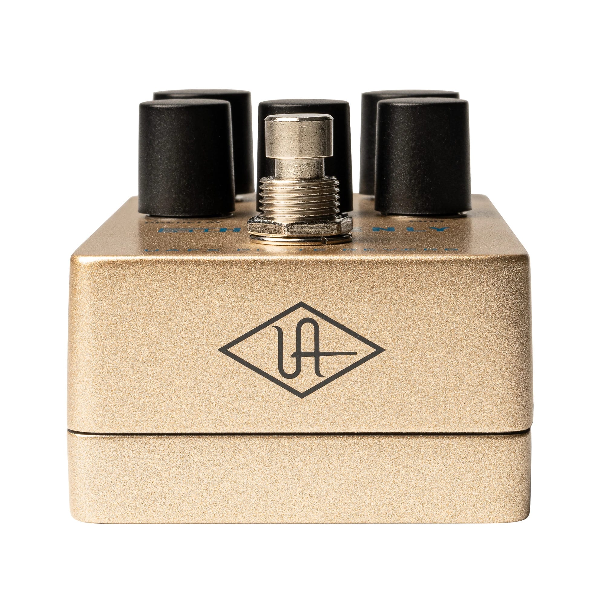 Universal Audio UAFX Heavenly plate reverb pedal — rear panel view