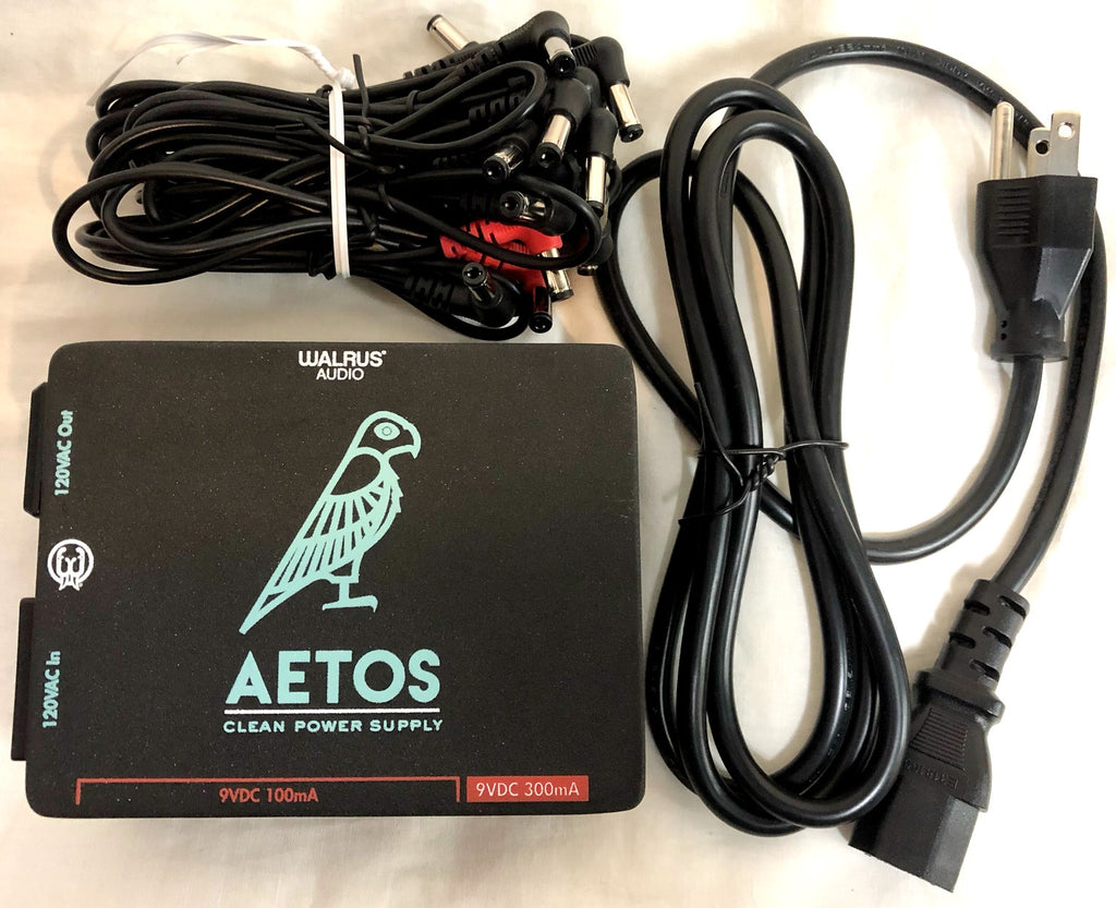 Walrus Audio Aetos V2 power supply — top graphic with falcon logo