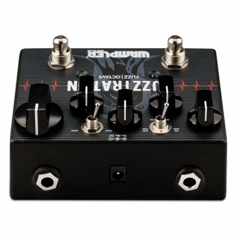 Wampler Fuzztration fuzz and octave pedal — voicing switches detail