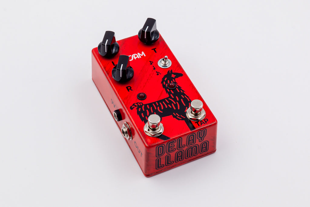 JAM Pedals Delay Llama mk.3 delay pedal — footswitches detail