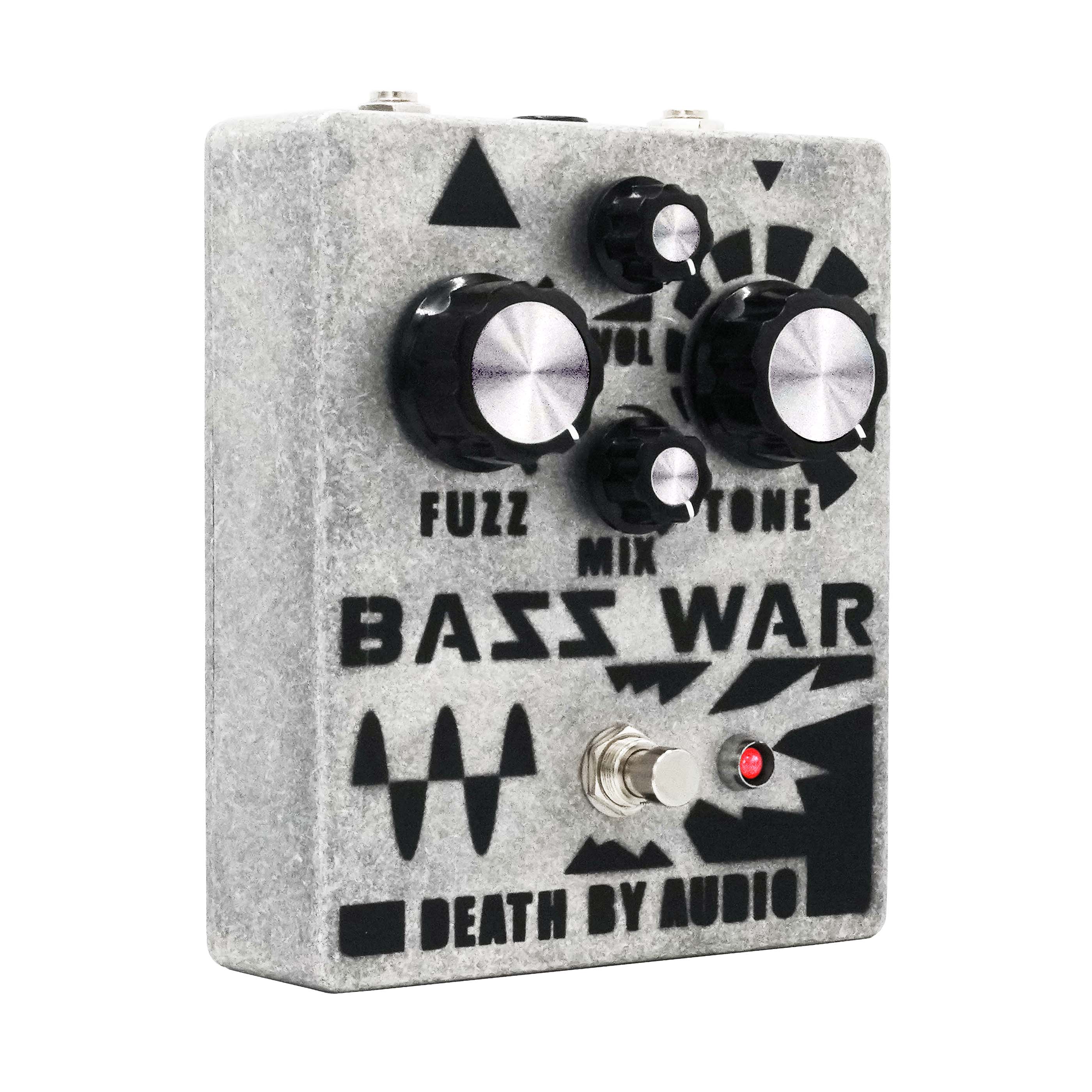Death By Audio Bass War fuzz pedal — angled view