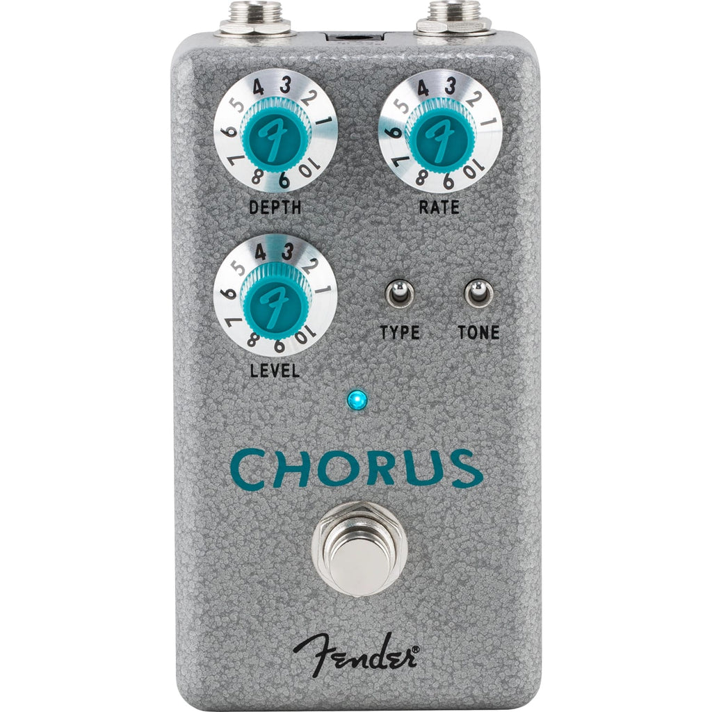 Fender Hammertone Chorus pedal — Depth, Rate, Level knobs and switches