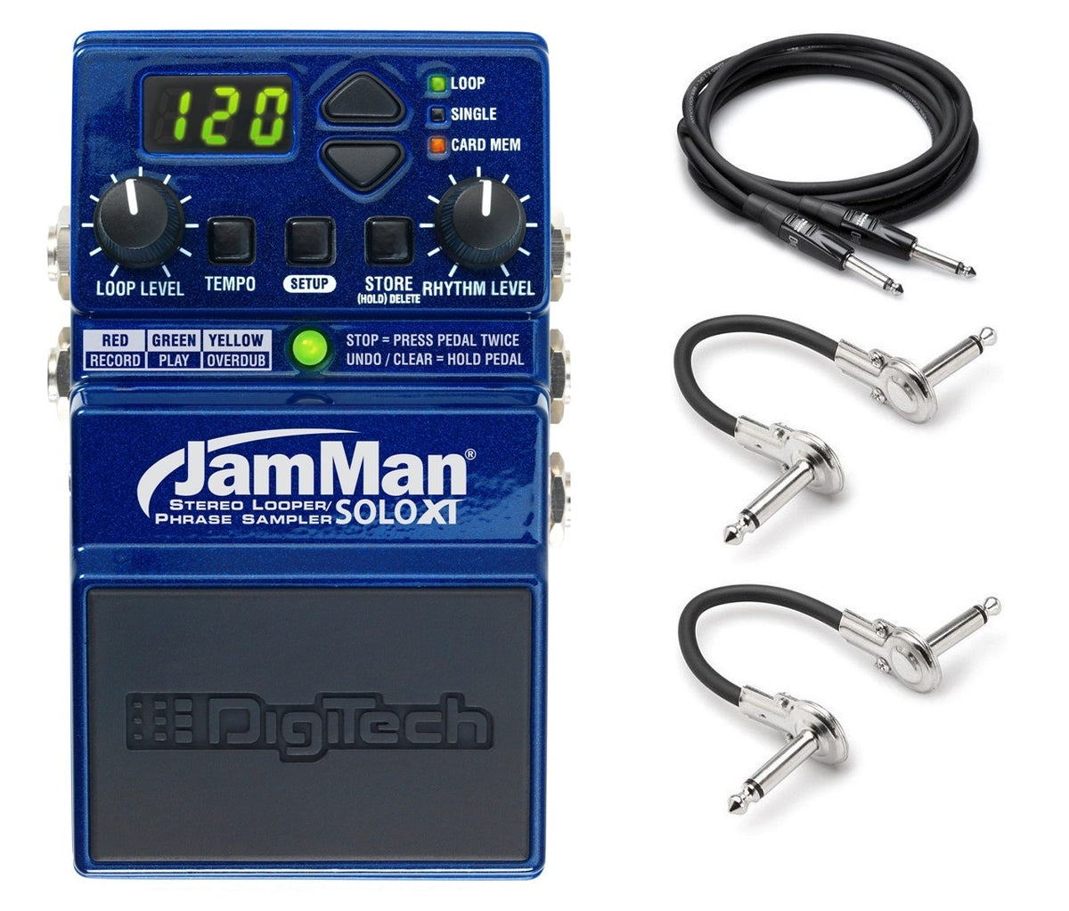 DigiTech JamMan Solo XT Looper w/ Hosa Cables!