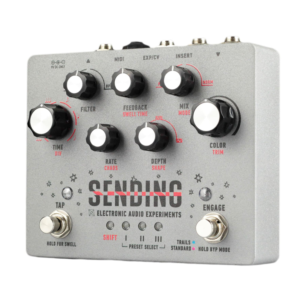 New Electronic Audio Experiments Sending V2 Delay Guitar Effects Pedal