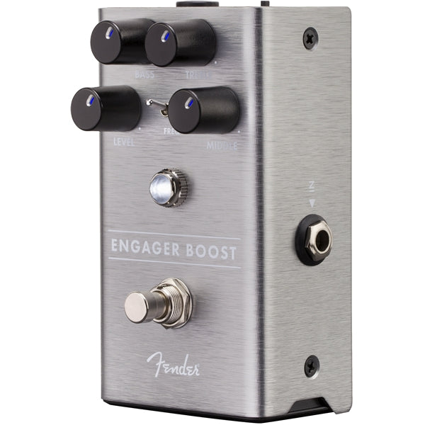 Fender Engager Boost pedal front left angle
