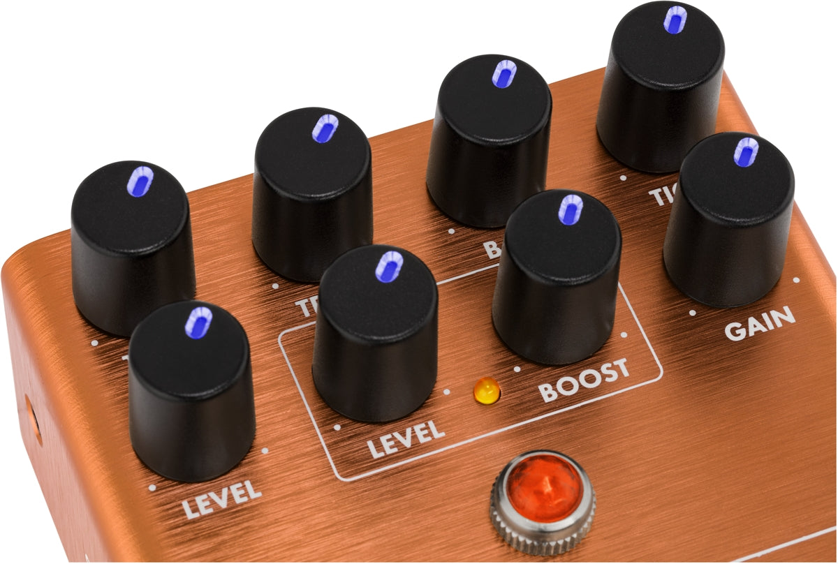 Fender MTG:LA Tube Distortion pedal detail view
