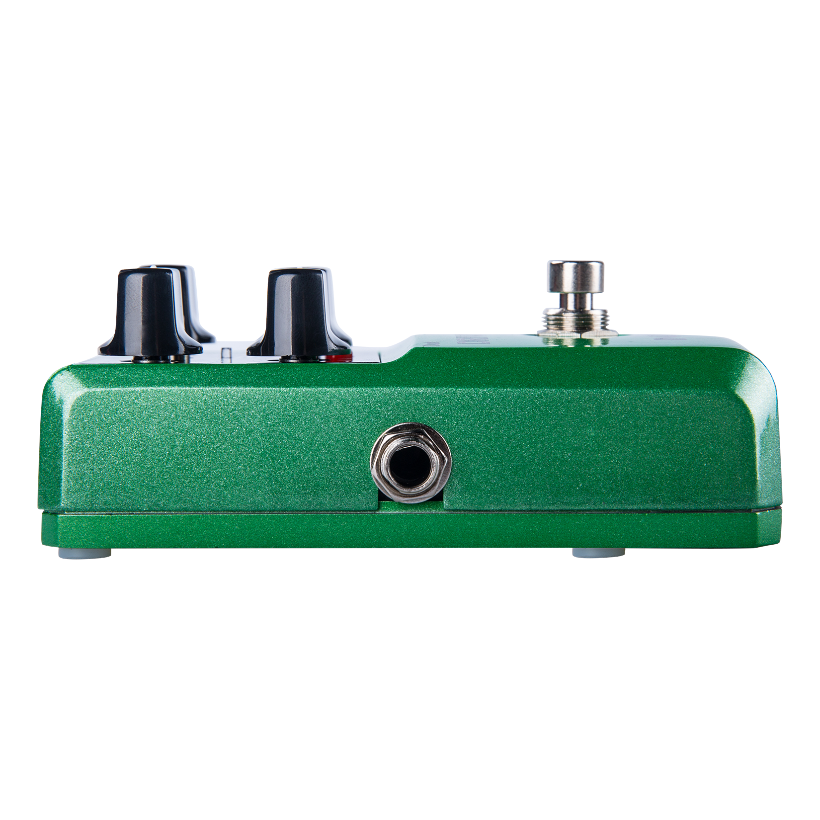 NUX Drive Core Deluxe overdrive pedal - side jack view