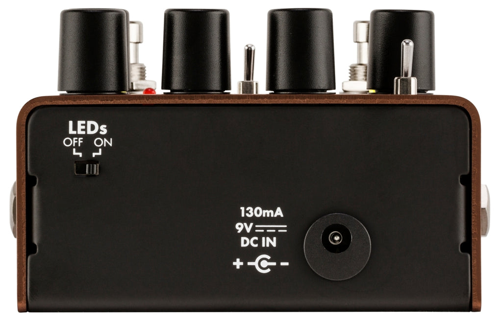Fender Acoustic Preverb reverb pedal — back view