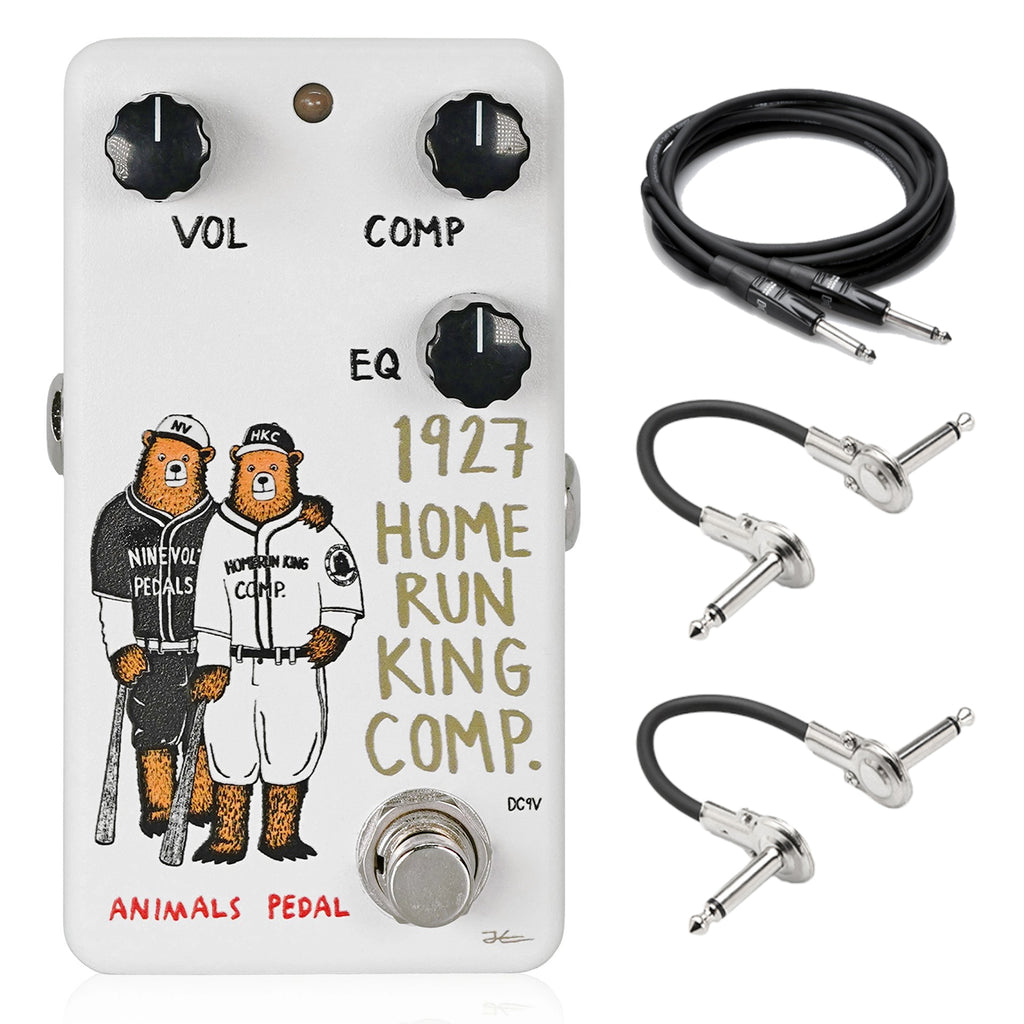 Animals Pedal 1927 Home Run King V2 compressor pedal — white, with cables