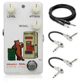 Animals Pedal Rover Fuzz V2 pedal — white enclosure with bear art and included cables