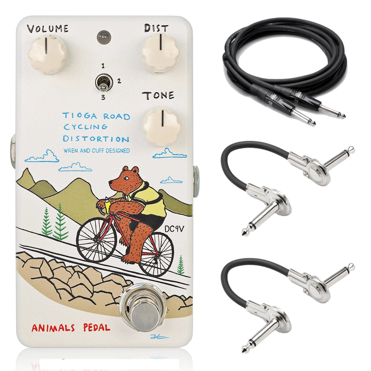 Animals Pedal Tioga Road V2 distortion pedal with included cables