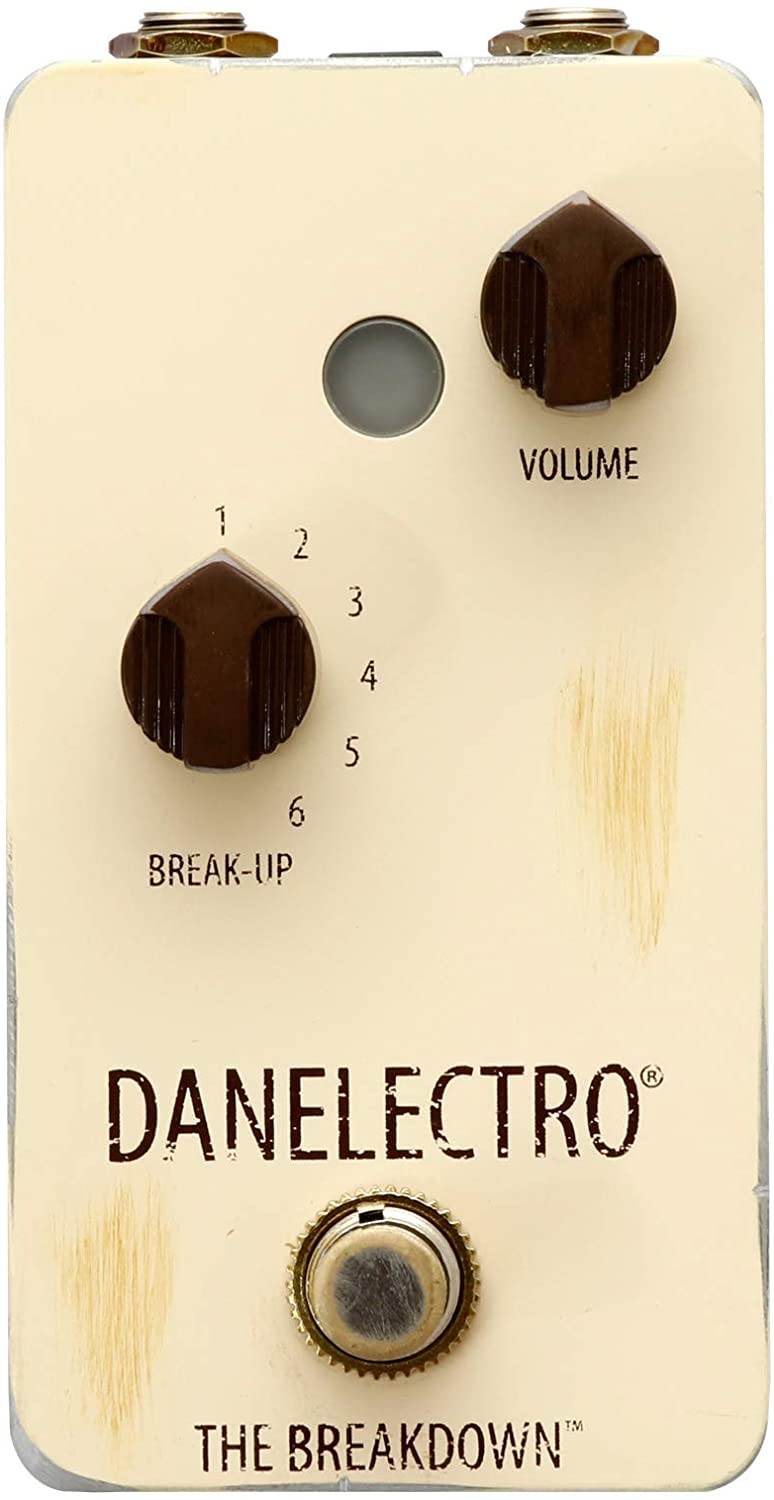 Danelectro The Breakdown Overdrive pedal - cream white enclosure front view