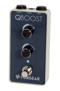 Foxgear Q Boost semi-parametric filter boost guitar pedal, front view