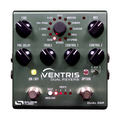 Source Audio SA262 Ventris Dual Reverb pedal — dark green enclosure, top control view