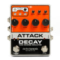 Electro-Harmonix Attack Decay tape reverse simulator pedal, orange and silver
