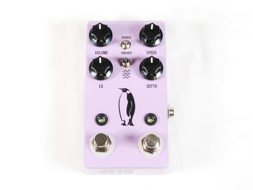 JHS Emperor V2 analog chorus/vibrato guitar pedal - lavender purple with penguin