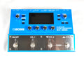 Boss SY-300 guitar synthesizer pedal — blue multi-effects unit, top view