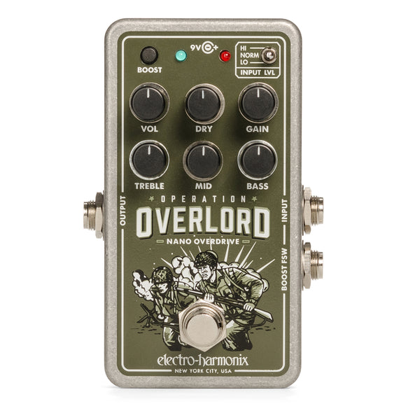 New Electro-Harmonix EHX Nano Operation Overlord Overdrive Effects Pedal