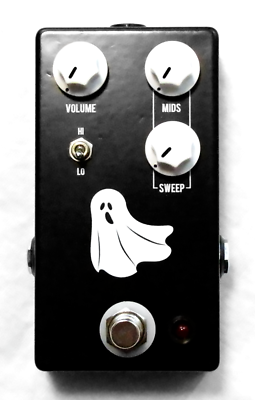 Used JHS Haunting Mids black EQ pedal with ghost graphic and Volume Mids Sweep knobs