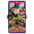 Catalinbread Skewer treble booster guitar effects pedal, black enclosure with psychedelic artwork, silicon transistor boost
