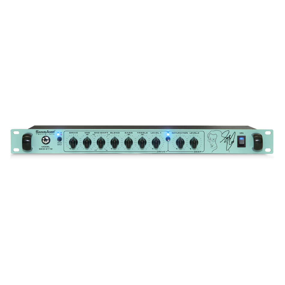 Tech 21 GED-2112 Geddy Lee SansAmp preamp front panel controls