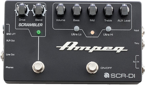 New Ampeg SCR-DI DI Box with Scrambler Overdrive Guitar Effects Pedal